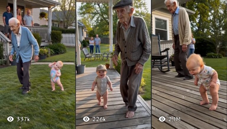 Viral Two Generate Video Prompt (Grand Pa & Baby)