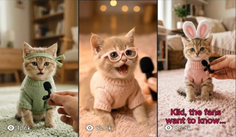 Master Prompt – Cute AI Kitten Interview